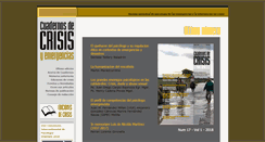 Desktop Screenshot of cuadernosdecrisis.com