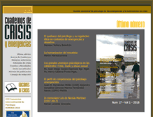 Tablet Screenshot of cuadernosdecrisis.com